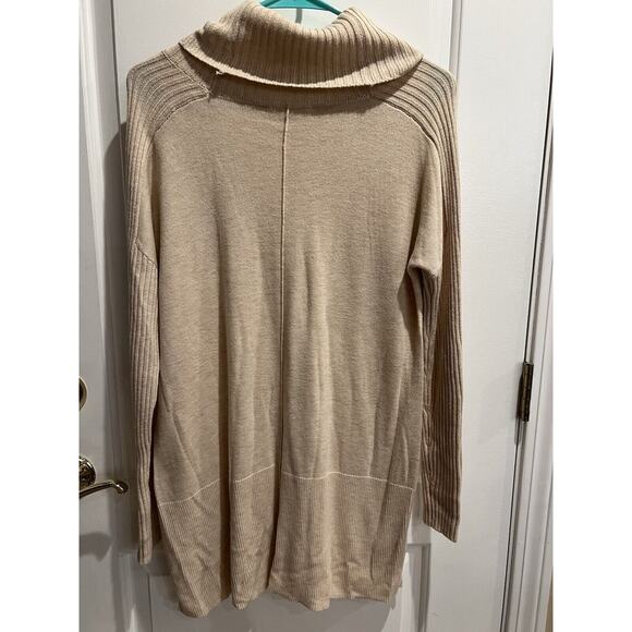 Soft Surroundings Sweater Womens S Ivory Cowl Neck Slouchy Cashmere Blend - Picture 2 of 9